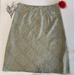 J. Crew Skirts | J Crew 100% Silk Sage Tan Print Skirt 10 | Color: Green/Tan | Size: 10