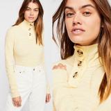 Free People Tops | Free People Marigold Turtleneck Top | Color: Yellow | Size: M