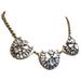 J. Crew Jewelry | J. Crew 3 Cluster Bib Statement Necklace | Color: Gold/Silver | Size: Os