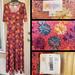 Lularoe Dresses | New Women Lularoe Ana Maxi Floral Dress Small | Color: Blue/Red | Size: S