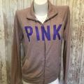 Pink Victoria's Secret Tops | Euc Victoria’s Secret Pink Sweatshirt Jacket S | Color: Pink/Purple/Red | Size: S