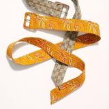 Free People Accessories | Free People Frisco Long Fabric Belt | Color: Orange/Red | Size: Os