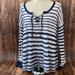 Free People Sweaters | Free People Striped Sweater | Color: Blue/White | Size: L