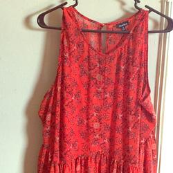 Torrid Dresses | Beautiful Torrid Floral Plus Size Dress | Color: Orange | Size: 20w