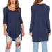Free People Tops | Free People Waffle Knit Thermal | Color: Blue | Size: S