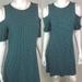 Michael Kors Dresses | Michael Kors Geometric Jersey Cold Shoulder Dress | Color: Black/Green | Size: M