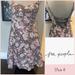 Free People Dresses | Free People Floral Dress Sz 8 With Pretty Back | Color: Cream/Tan | Size: 8