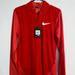 Nike Shirts | End Nike Red 1/2 Zip Long Sleeve Red Size S | Color: Red | Size: S