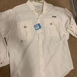 Columbia Shirts | Columbia Pfg Shirt Xl | Color: White | Size: Xl