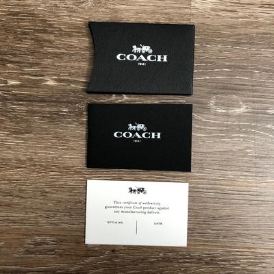 Coach Other | Coach Certificate Of Authenticity | Color: Black/White | Size: Os