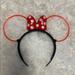 Disney Accessories | Euc Light-Up Disney Parks Minnie Ears | Color: Black/Red | Size: Os