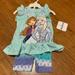 Disney Matching Sets | Disney Frozen Ii Elsa & Ana Shorts Set Size 2t | Color: White/Silver | Size: 2tg