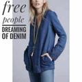 Free People Tops | Free People Denim Tunic Top Dreaming Of Denim | Color: Blue | Size: M