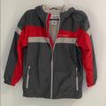 Columbia Jackets & Coats | Columbia Boys Lined Wind Rain Jacket Euc Sz 10/12 | Color: Gray/Red | Size: 10b