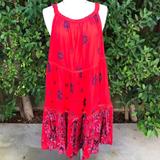 Free People Dresses | Intimately By Free People Red Baby Doll Dress | Color: Red | Size: One