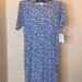 Lularoe Dresses | Lularoe Julia Dress | Color: Blue/White | Size: Xxl