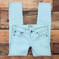 Free People Jeans | Free People Aqua Skinny Jean | Color: Blue | Size: 25