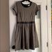 Anthropologie Dresses | Anthropologie Short Sleeve Knitted Sweater Dress L | Color: Black/Gray | Size: L