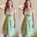 Lilly Pulitzer Dresses | Lilly Pulitzer Green&White Pattern Strapless Dress | Color: Green/White | Size: 6