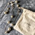 J. Crew Jewelry | J.Crew Pearl & Jewel Gold Necklace 17” | Color: Gold | Size: 17’