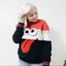 Urban Outfitters Tops | Face Sweatshirt | Color: Black/Red | Size: M