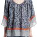 Anthropologie Tops | Calypso St. Barth Drimida Linen Top S M L | Color: Blue/White | Size: S