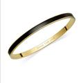Kate Spade Jewelry | Kate Spade “Draw The Line” Black & Gold Bangle | Color: Black/Gold | Size: Os