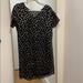 Madewell Dresses | Madewell Metallic Polka Dot Dress, Size S | Color: Black/Gold | Size: S