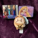 Disney Toys | Disney Tangled, Frozen & Beauty And The Beast | Color: Purple/Tan | Size: Osbb
