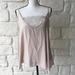 Free People Tops | Free People Deep V Tan Lace Camisole / Size Med | Color: Tan | Size: M
