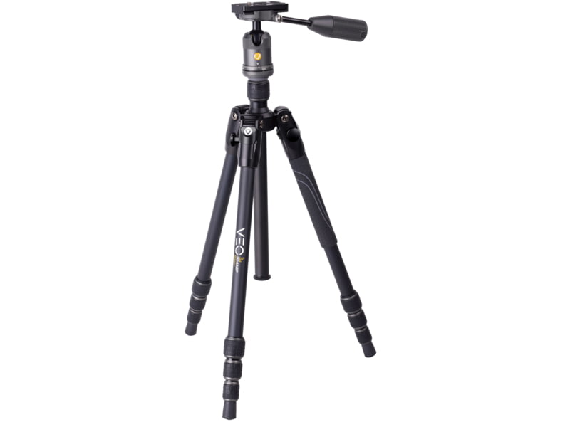 Vanguard Veo3X Lightweight Compact Travel Kit with 4-in-1 Aluminum Tripod Ball Head Monopod Bluetooth Remote SPC Black VEO3X204ABP