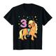 Kinder Pferde T Shirt 3 Jahre Mädchen Pony Geschenk 3. Geburtstag T-Shirt