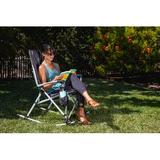 Arlmont & Co. Mario Reclining Camping Chair Metal in Black | 40.5 H x 35.8 W x 28 D in | Wayfair EF46CA6F47FF47F186FE969475B9AF6B