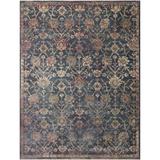 Blue 18 x 0.5 in Area Rug - Lark Manor™ Febbas Square Oriental Power Loom 1'6" x 1'6" Area Rug Polyester/Polypropylene | 18 W x 0.5 D in | Wayfair