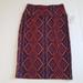 Lularoe Skirts | 2 For $15 Lularoe Cassie Skirt, Size S | Color: Blue/Brown/Orange | Size: S