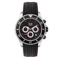 Ice-Watch - ICE steel Black racing Chrono - Schwarze Herrenuhr mit Lederarmband - Chrono - 017669 (Large)