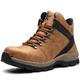 Safety Shoes Men Women Safety Boots Waterproof Lightweight Steel Toe Cap Trainers Work Boots Brown