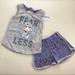 Disney Matching Sets | Disney Frozen Elsa Sleeveless Shorts Set | Color: White/Gray | Size: Various