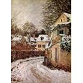 p4909 A1 Canvas Sisley Alfred Street in Louveciennes Sun - Art - Print Reproduction Wall Decoration Gift