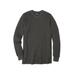 Men's Big & Tall Heavyweight Thermal Underwear V-Neck Tee by KingSize in Heather Slate (Size 6XL) Long Underwear Top