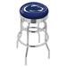 Holland Bar Stool NCAA Bar & Counter Stool Plastic/Acrylic/Leather/Metal/Faux leather in Gray | 30 H x 18 W x 18 D in | Wayfair L7C3C30PennSt