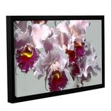 Winston Porter Abstract Orchid by Linda Parker - Painting Print on Canvas in White | 24 H x 36 W x 2 D in | Wayfair