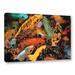 World Menagerie Colorful Koi by Linda Parker - Graphic Art Print on Canvas in Black/Blue/Red | 8 H x 12 W in | Wayfair