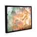 Winston Porter Abstract Carnation by Linda Parker - Painting Print on Canvas in Green/Orange | 8 H x 10 W x 2 D in | Wayfair