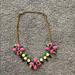 J. Crew Jewelry | J Crew Statement Necklace | Color: Black/Blue/Gold/Pink | Size: Os