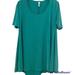 Lularoe Tops | Lularoe Short Sleeve Teal Tunic Top Size Small | Color: Blue/Green | Size: S