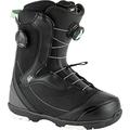 Nitro Women's Cypress Boa Dual '22 All Mountain Freestyle Quick Lacing System Boot Snowboard Boot, Black-Mint, 250