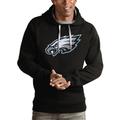 Men's Antigua Black Philadelphia Eagles Victory Pullover Hoodie