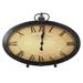 GT DIRECT CORP Roman Distressed Standing/Wall Clock Wood/Metal in Brown/Yellow | 20 H x 26 W x 2.25 D in | Wayfair FZ22054