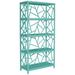 David Francis Furniture 72" H x 36" W Wood Etagere Bookcase Wood in Blue | 72 H x 36 W x 16 D in | Wayfair L7080-S135